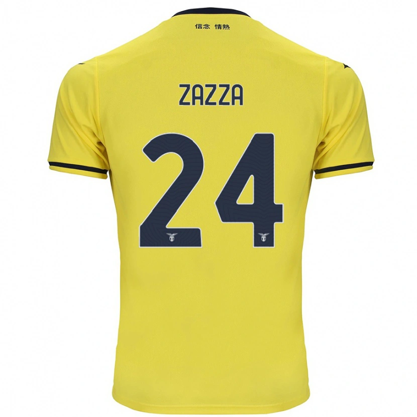 Danxen Kvinder Matteo Zazza #24 Gul Udebane Spillertrøjer 2024/25 Trøje T-Shirt