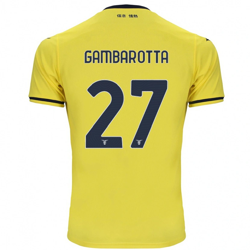 Danxen Kvinder Margot Gambarotta #27 Gul Udebane Spillertrøjer 2024/25 Trøje T-Shirt