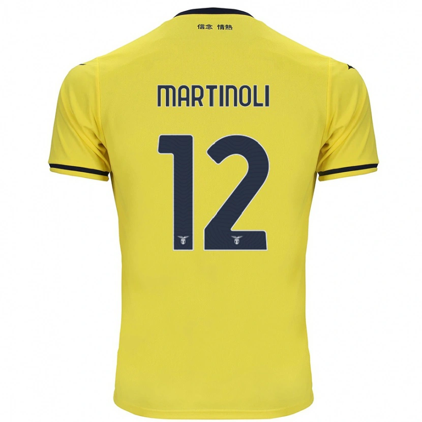 Danxen Kvinder Elettra Martinoli #12 Gul Udebane Spillertrøjer 2024/25 Trøje T-Shirt