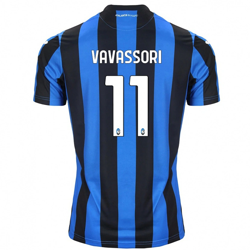 Danxen Børn Dominic Vavassori #11 Blå Sort Hjemmebane Spillertrøjer 2024/25 Trøje T-Shirt