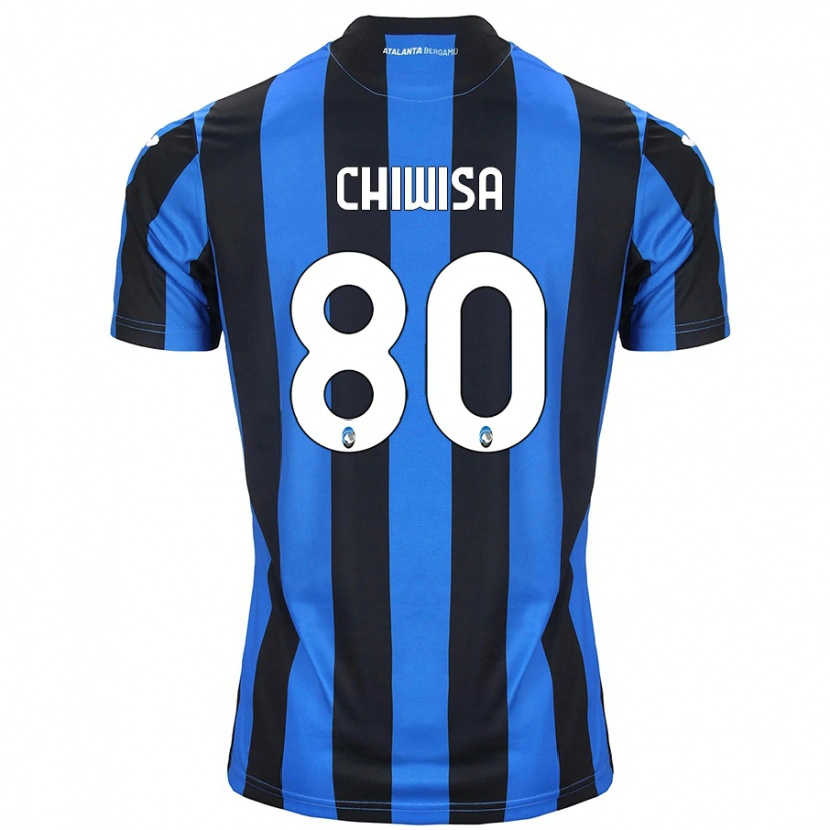 Danxen Børn Mannah Chiwisa #80 Blå Sort Hjemmebane Spillertrøjer 2024/25 Trøje T-Shirt