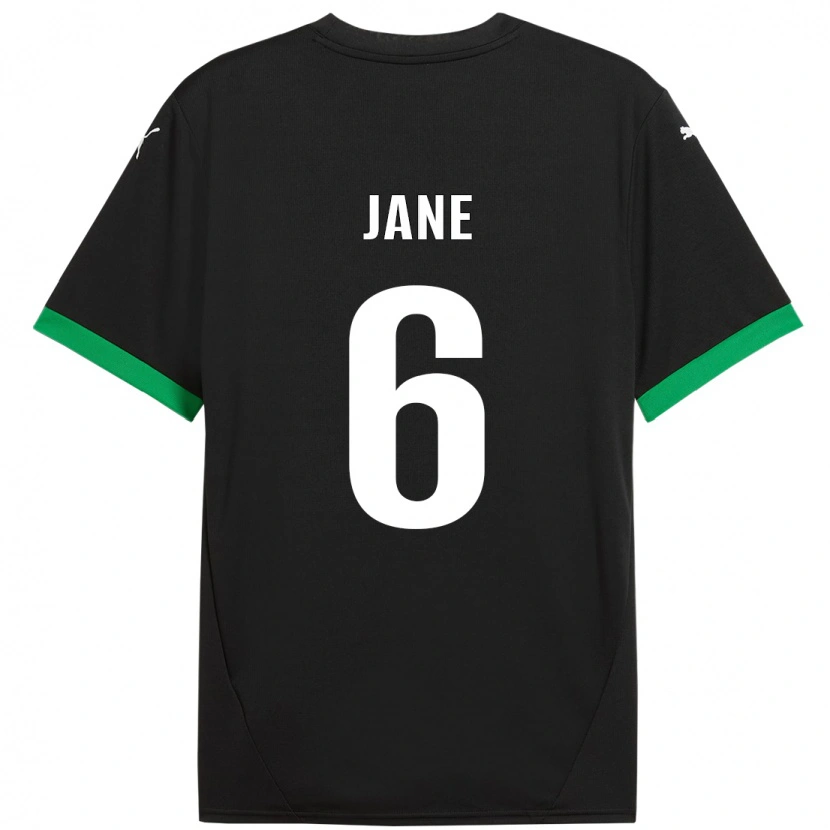 Danxen Børn Refiloe Jane #6 Sort Mørkegrøn Hjemmebane Spillertrøjer 2024/25 Trøje T-Shirt