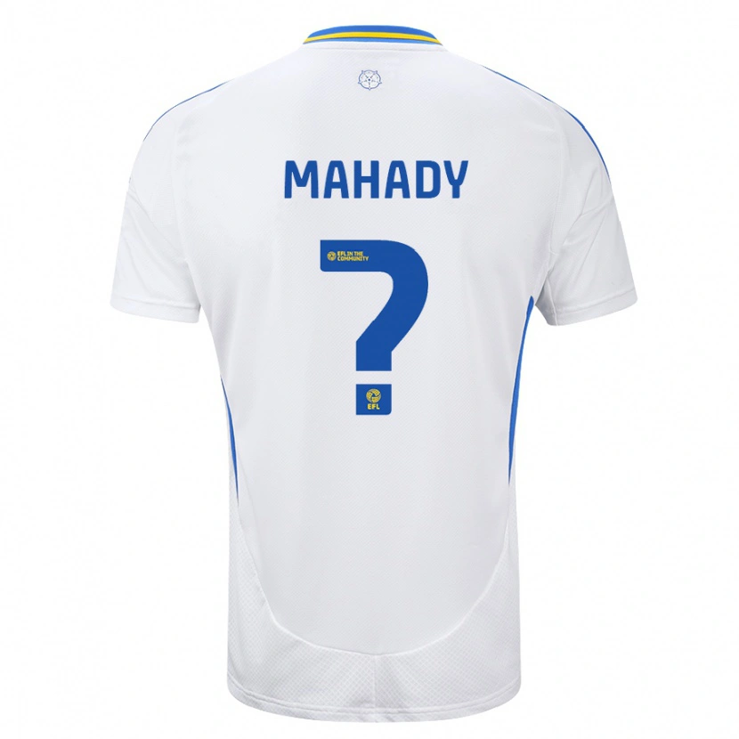 Danxen Børn Rory Mahady #0 Hvid Blå Hjemmebane Spillertrøjer 2024/25 Trøje T-Shirt