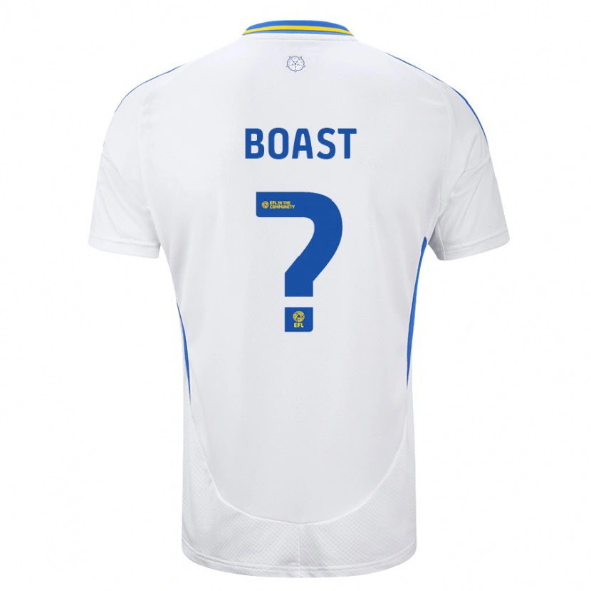 Danxen Børn Oliver Boast #0 Hvid Blå Hjemmebane Spillertrøjer 2024/25 Trøje T-Shirt
