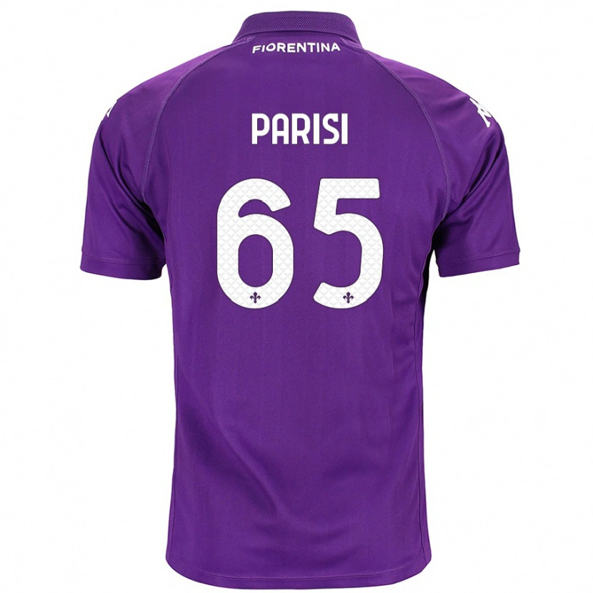 Danxen Børn Fabiano Parisi #65 Lilla Hjemmebane Spillertrøjer 2024/25 Trøje T-Shirt