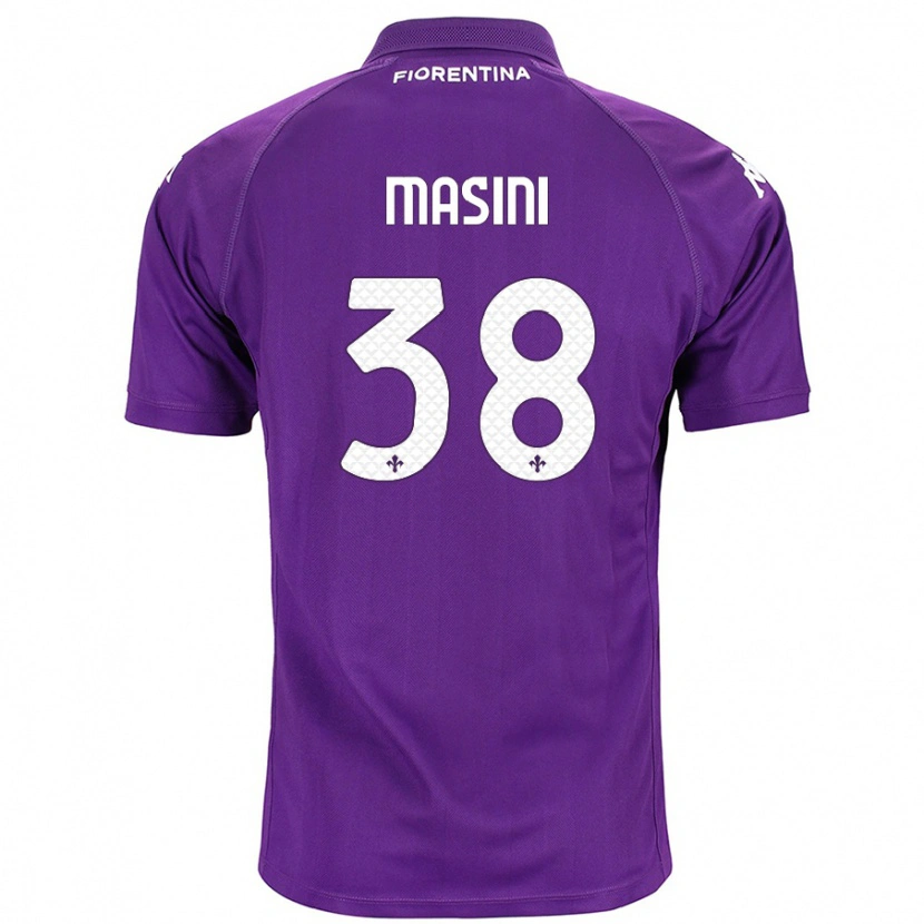 Danxen Børn Linda Masini #38 Lilla Hjemmebane Spillertrøjer 2024/25 Trøje T-Shirt