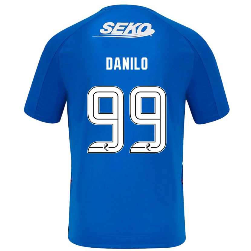 Danxen Børn Danilo #99 Mørkeblå Hjemmebane Spillertrøjer 2024/25 Trøje T-Shirt