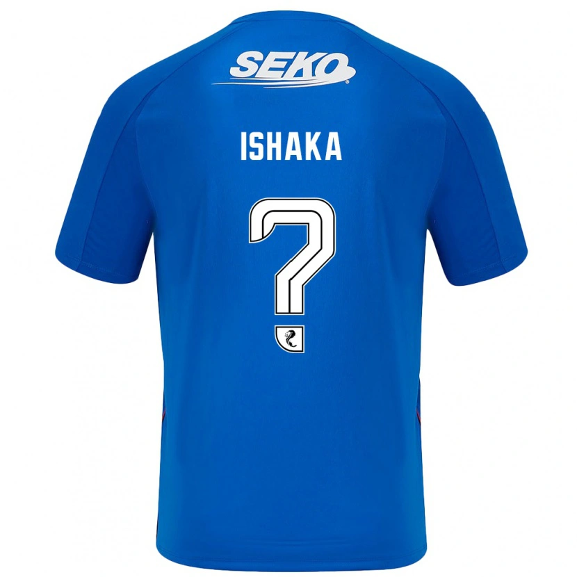 Danxen Børn Thompson Ishaka #0 Mørkeblå Hjemmebane Spillertrøjer 2024/25 Trøje T-Shirt