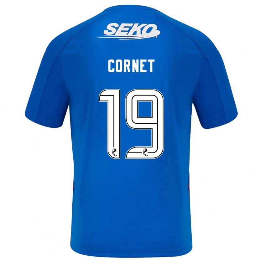 Danxen Børn Chelsea Cornet #19 Mørkeblå Hjemmebane Spillertrøjer 2024/25 Trøje T-Shirt