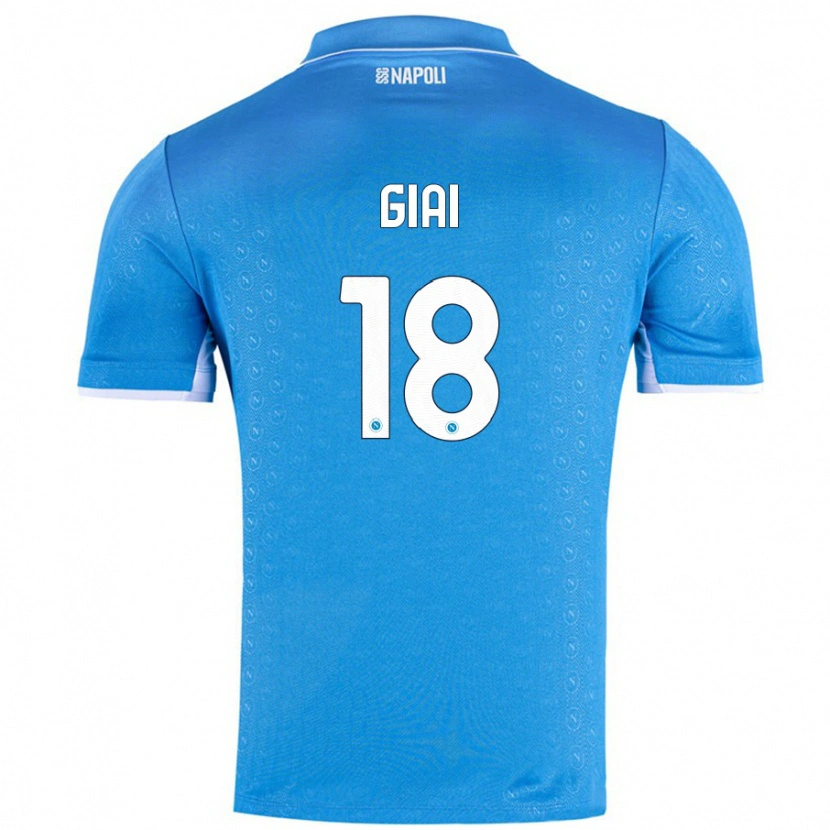 Danxen Børn Alice Giai #18 Himmelblå Hjemmebane Spillertrøjer 2024/25 Trøje T-Shirt