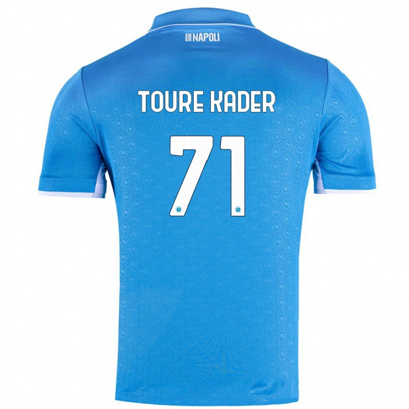 Danxen Børn Aziz Toure Kader #71 Himmelblå Hjemmebane Spillertrøjer 2024/25 Trøje T-Shirt
