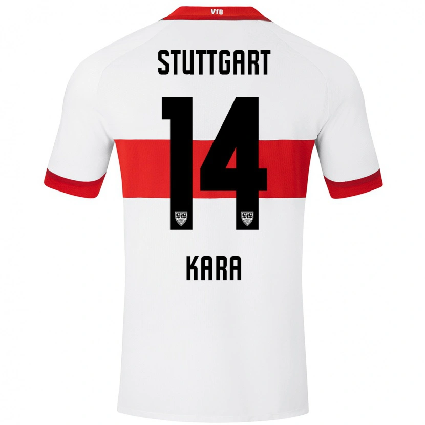 Danxen Børn Semih Kara #14 Hvid Rød Hjemmebane Spillertrøjer 2024/25 Trøje T-Shirt