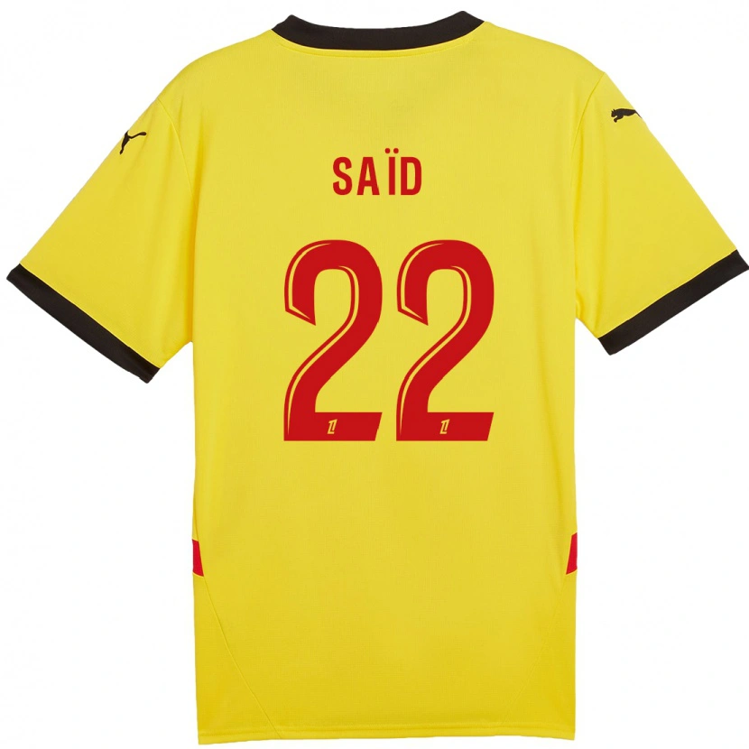 Danxen Børn Wesley Saïd #22 Gul Rød Hjemmebane Spillertrøjer 2024/25 Trøje T-Shirt