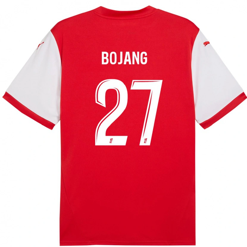 Danxen Børn Adama Bojang #27 Rød Hvid Hjemmebane Spillertrøjer 2024/25 Trøje T-Shirt