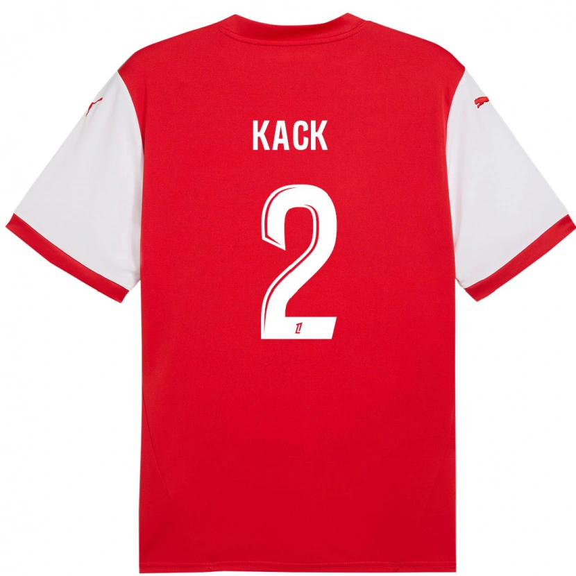 Danxen Børn Mathilde Kack #2 Rød Hvid Hjemmebane Spillertrøjer 2024/25 Trøje T-Shirt