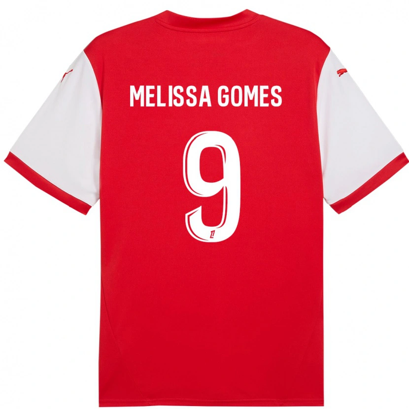 Danxen Børn Melissa Ferreira Gomes #9 Rød Hvid Hjemmebane Spillertrøjer 2024/25 Trøje T-Shirt