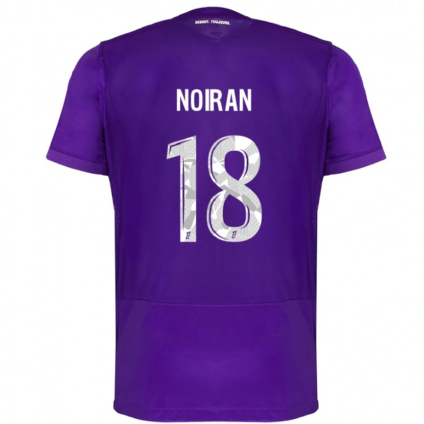 Danxen Børn Clara Noiran #18 Lilla Hvid Hjemmebane Spillertrøjer 2024/25 Trøje T-Shirt