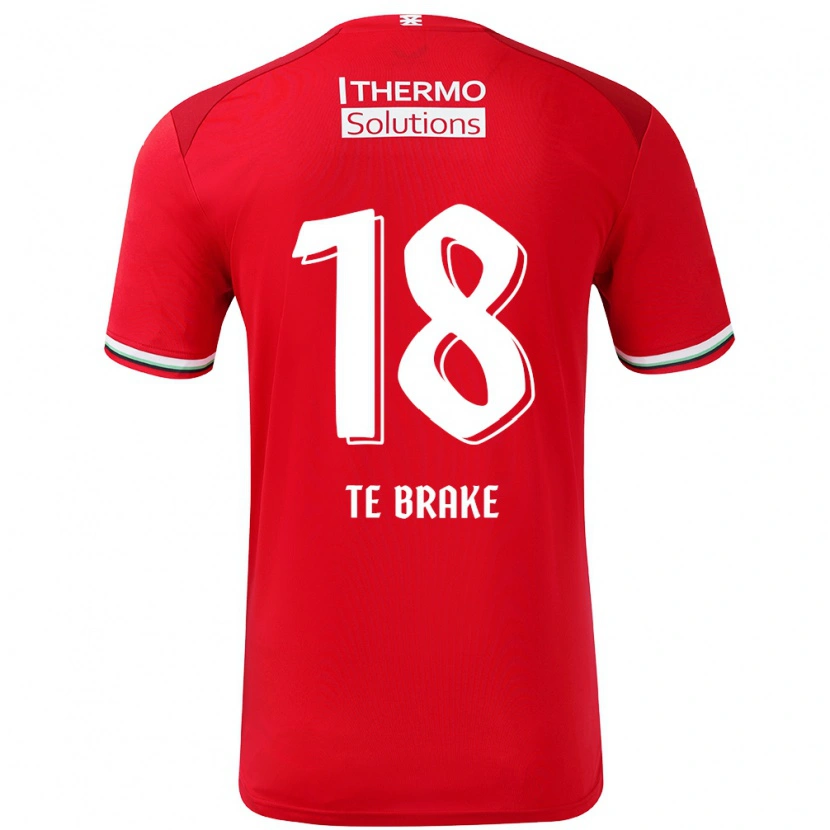 Danxen Børn Sophie Te Brake #18 Rød Hvid Hjemmebane Spillertrøjer 2024/25 Trøje T-Shirt
