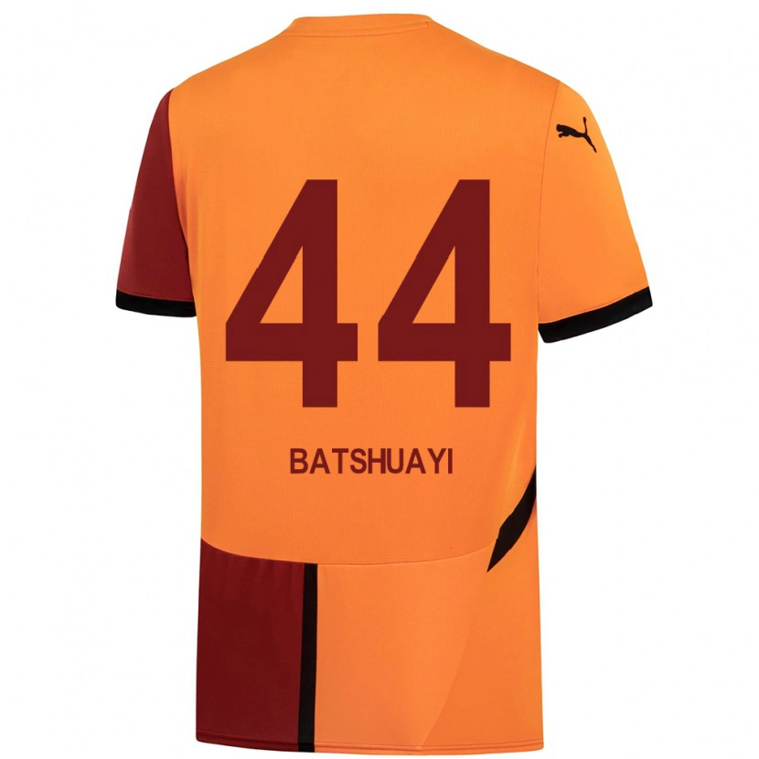 Danxen Børn Michy Batshuayi #44 Gul Rød Hjemmebane Spillertrøjer 2024/25 Trøje T-Shirt