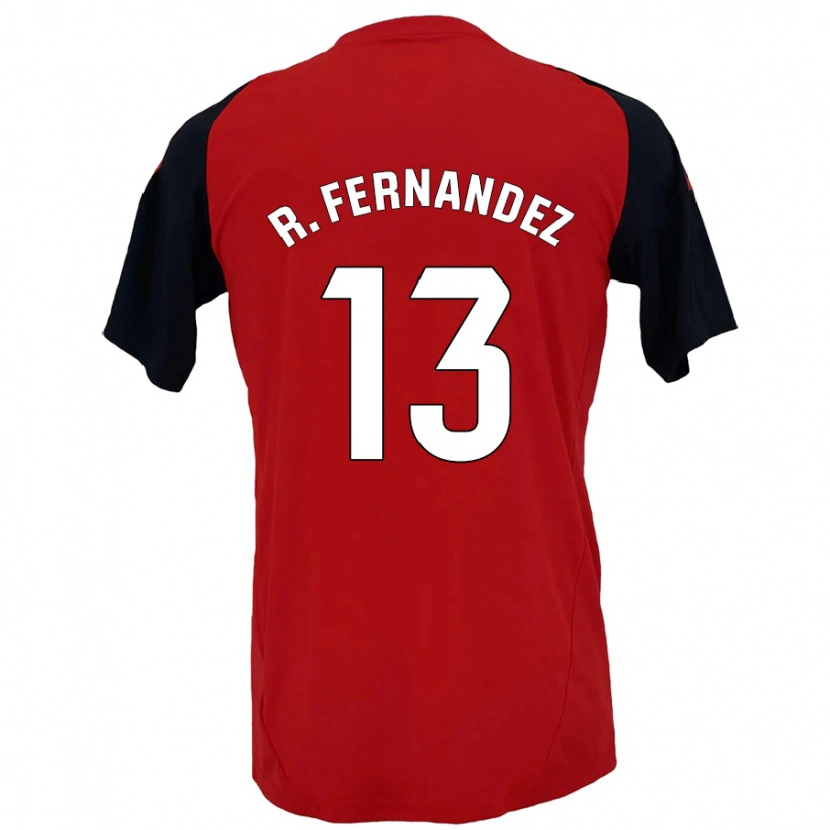 Danxen Børn Raúl Fernández #13 Rød Sort Hjemmebane Spillertrøjer 2024/25 Trøje T-Shirt