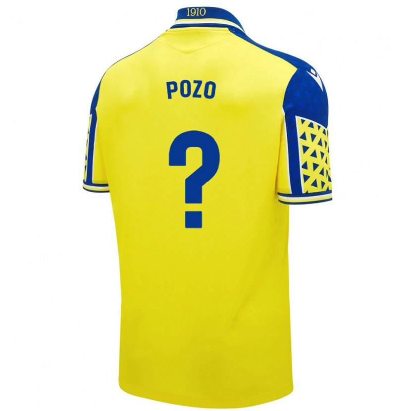 Danxen Børn Nicholas Pozo #0 Gul Blå Hjemmebane Spillertrøjer 2024/25 Trøje T-Shirt