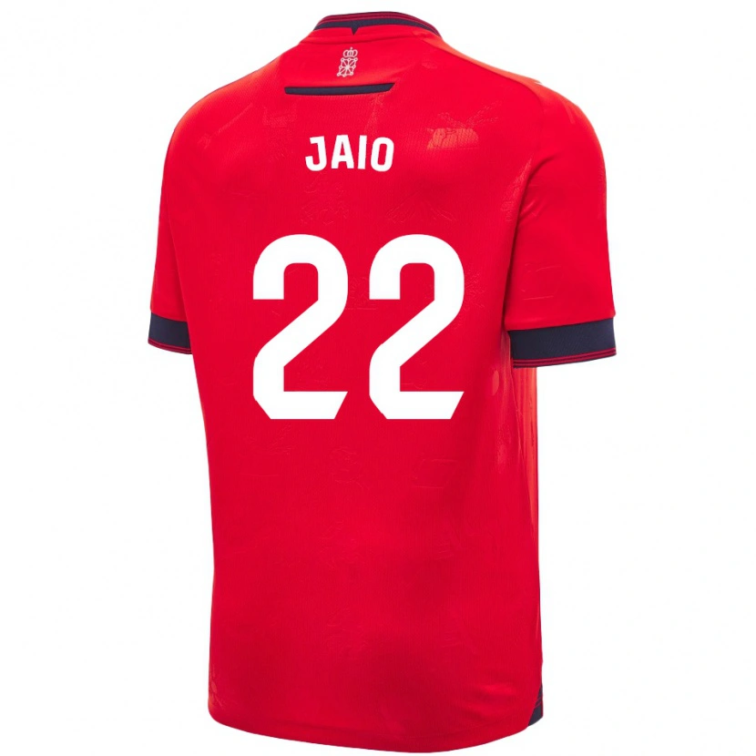 Danxen Børn Jaione Larraiotz Senosiain #22 Rød Hvid Hjemmebane Spillertrøjer 2024/25 Trøje T-Shirt