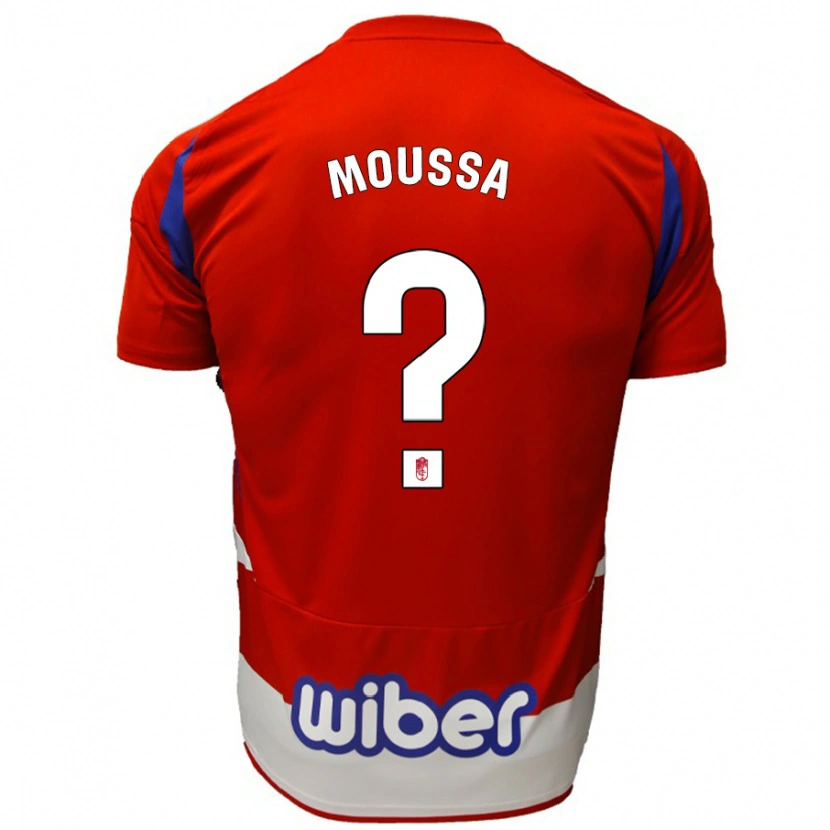 Danxen Børn Ismael Mahamadou Moussa #0 Rød Hvid Blå Hjemmebane Spillertrøjer 2024/25 Trøje T-Shirt