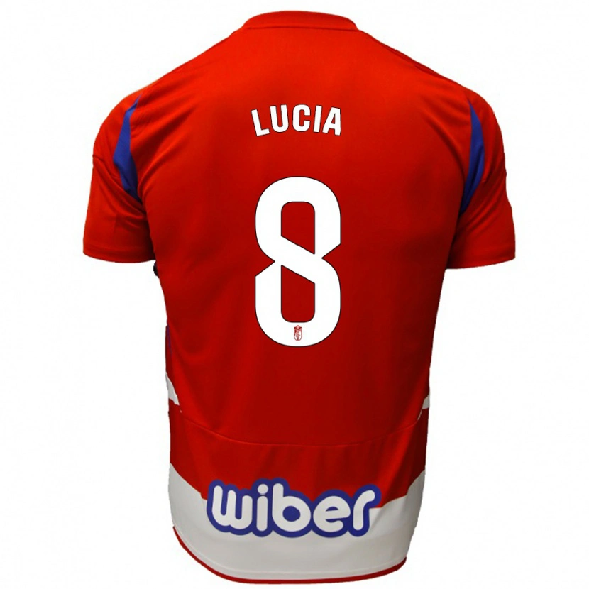 Danxen Børn Lucía Martínez #8 Rød Hvid Blå Hjemmebane Spillertrøjer 2024/25 Trøje T-Shirt