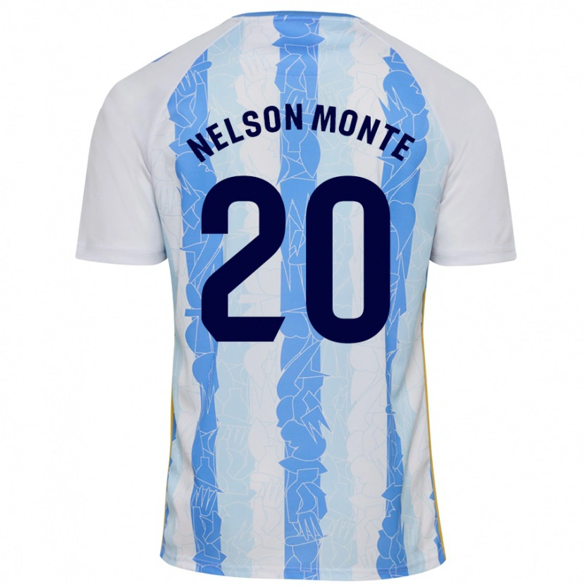 Danxen Børn Nélson Monte #20 Hvid Blå Hjemmebane Spillertrøjer 2024/25 Trøje T-Shirt