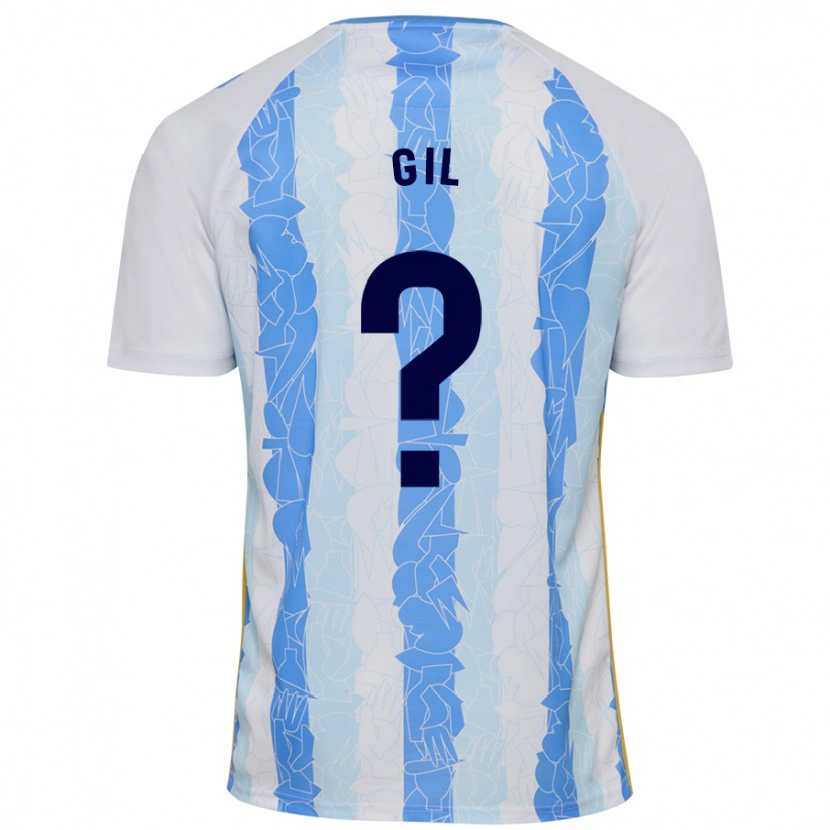 Danxen Børn José Gil #0 Hvid Blå Hjemmebane Spillertrøjer 2024/25 Trøje T-Shirt