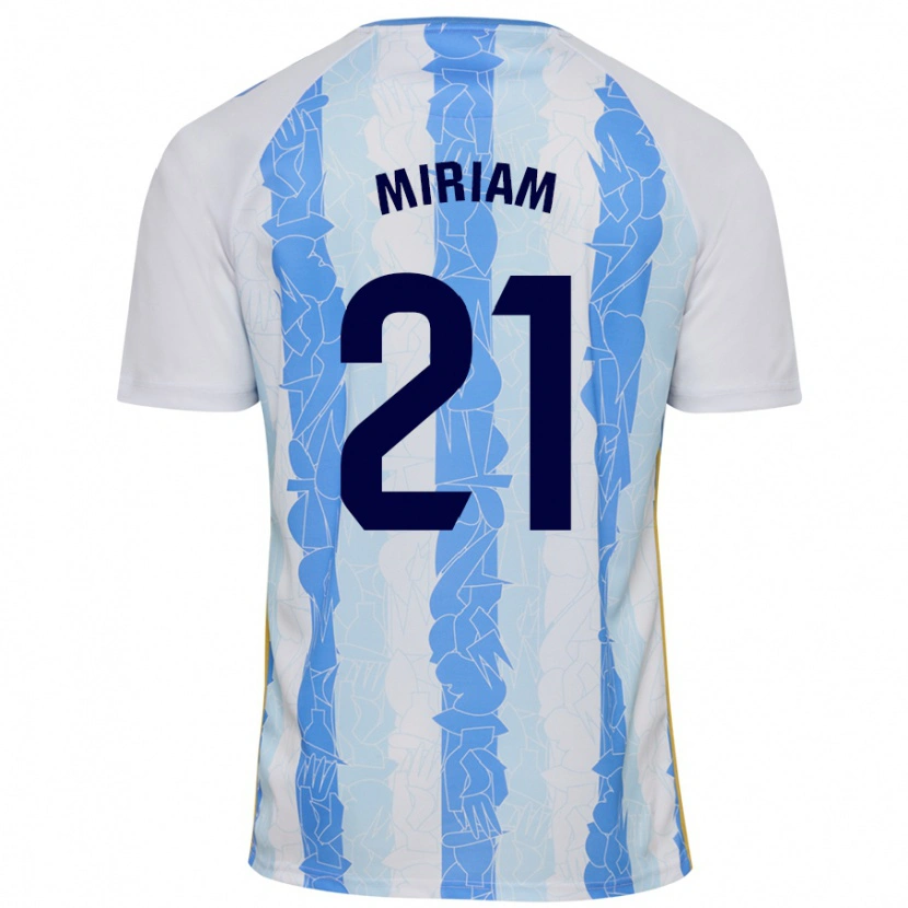 Danxen Børn Míriam #21 Hvid Blå Hjemmebane Spillertrøjer 2024/25 Trøje T-Shirt