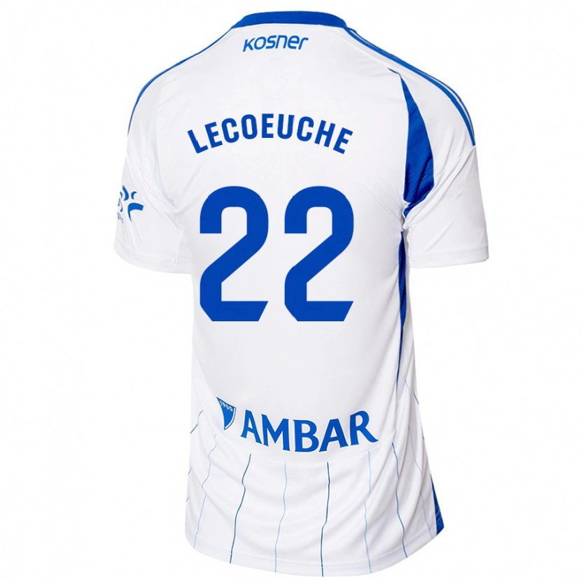 Danxen Børn Quentin Lecoeuche #22 Rød Hvid Hjemmebane Spillertrøjer 2024/25 Trøje T-Shirt