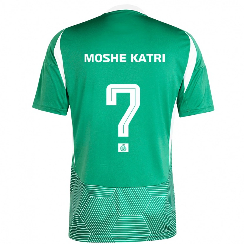 Danxen Børn Roy Moshe Katri #0 Grøn Hvid Hjemmebane Spillertrøjer 2024/25 Trøje T-Shirt
