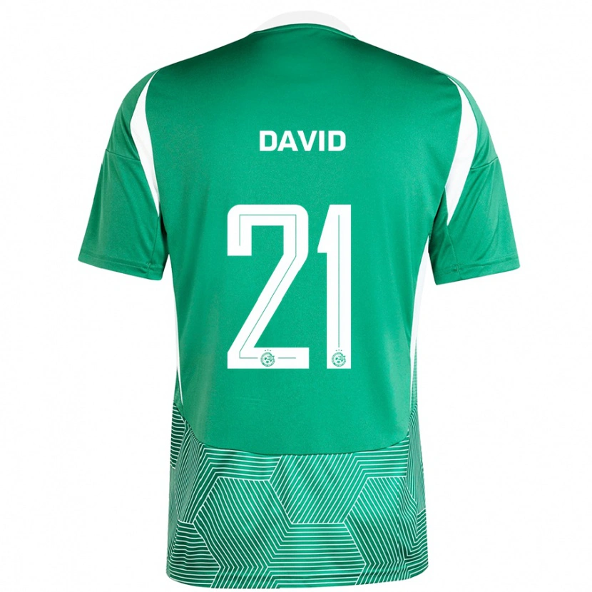 Danxen Børn Dean David #21 Grøn Hvid Hjemmebane Spillertrøjer 2024/25 Trøje T-Shirt