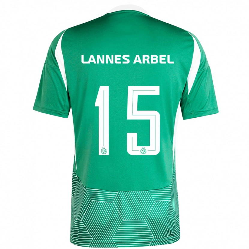 Danxen Børn Tomer Lannes Arbel #15 Grøn Hvid Hjemmebane Spillertrøjer 2024/25 Trøje T-Shirt