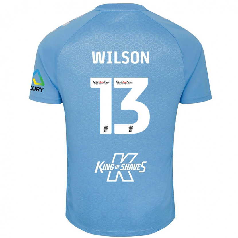 Danxen Børn Ben Wilson #13 Blå Hvid Hjemmebane Spillertrøjer 2024/25 Trøje T-Shirt