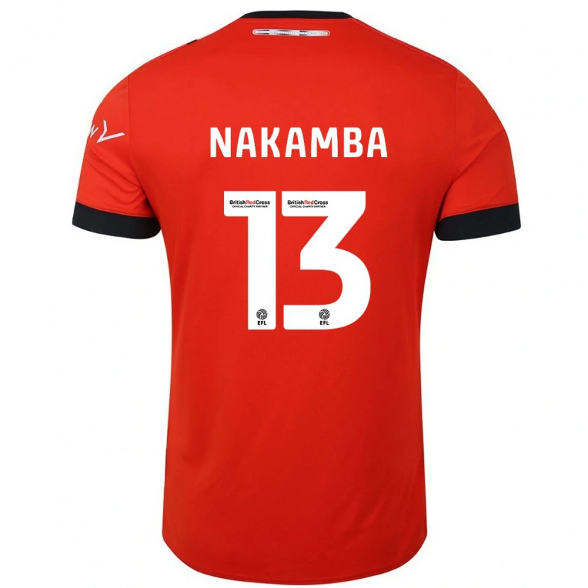 Danxen Børn Marvelous Nakamba #13 Orange Sort Hjemmebane Spillertrøjer 2024/25 Trøje T-Shirt