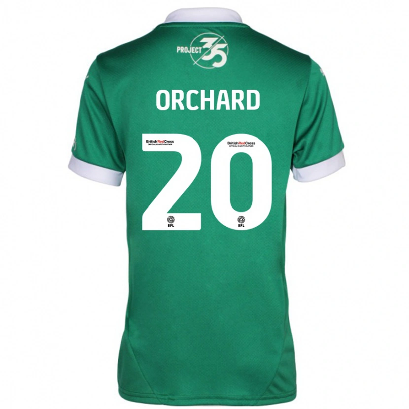 Danxen Børn Fern Orchard #20 Grøn Hvid Hjemmebane Spillertrøjer 2024/25 Trøje T-Shirt