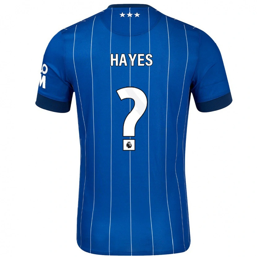Danxen Børn Nick Hayes #0 Marineblå Hjemmebane Spillertrøjer 2024/25 Trøje T-Shirt