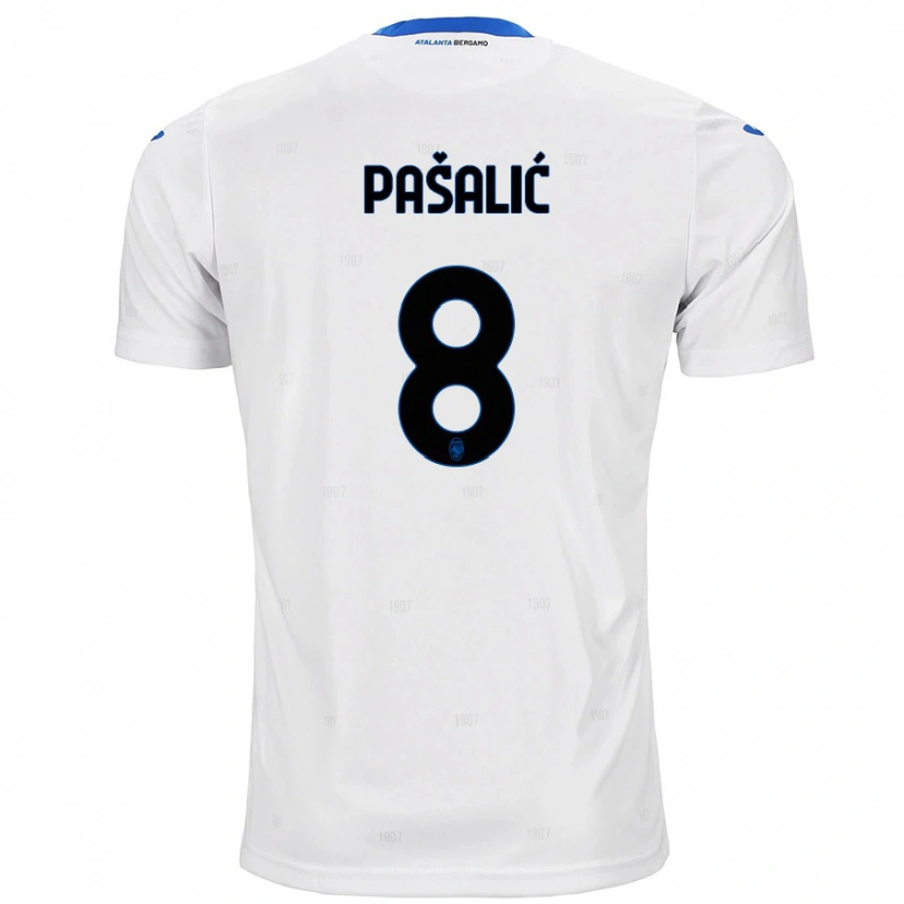 Danxen Børn Mario Pasalic #8 Hvid Udebane Spillertrøjer 2024/25 Trøje T-Shirt