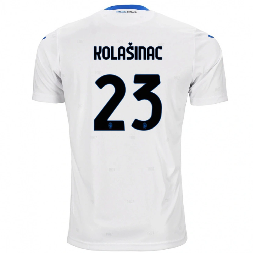 Danxen Børn Sead Kolasinac #23 Hvid Udebane Spillertrøjer 2024/25 Trøje T-Shirt