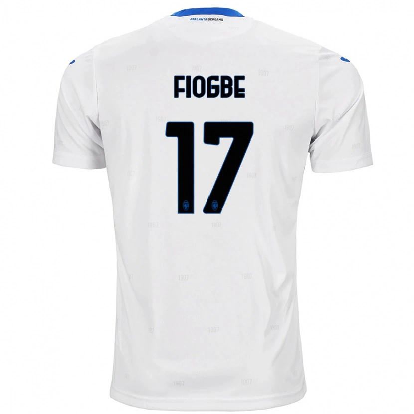 Danxen Børn Candas Fiogbe #17 Hvid Udebane Spillertrøjer 2024/25 Trøje T-Shirt