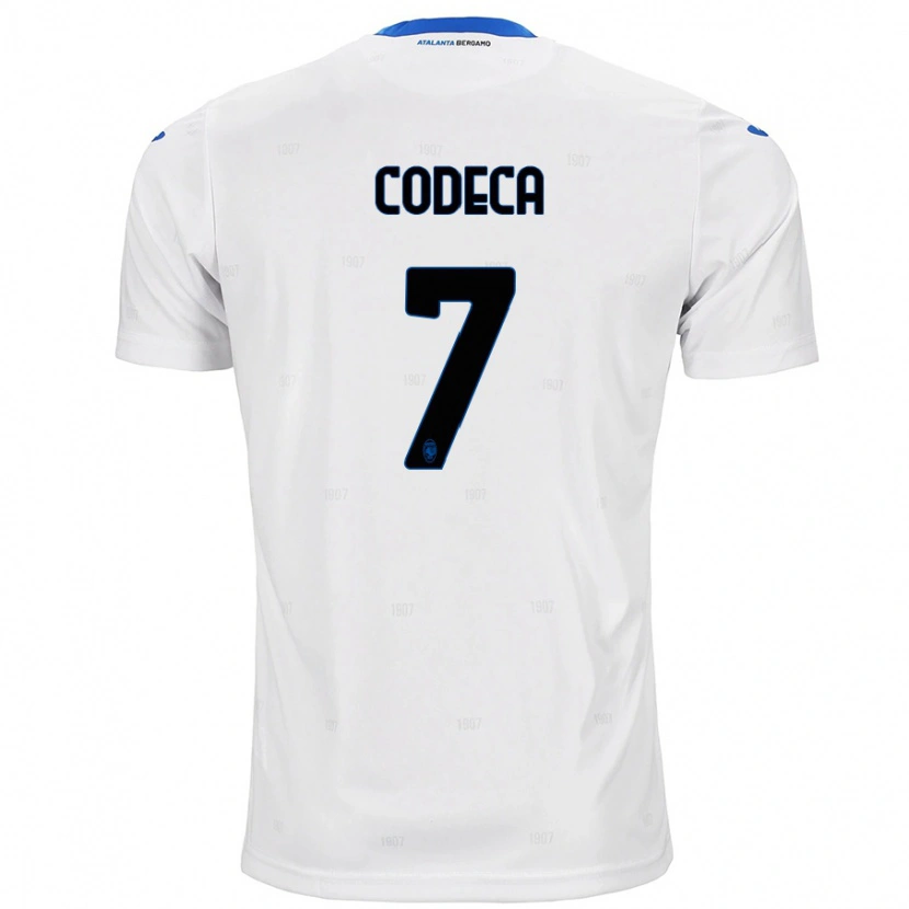 Danxen Børn Bianca Codeca #7 Hvid Udebane Spillertrøjer 2024/25 Trøje T-Shirt