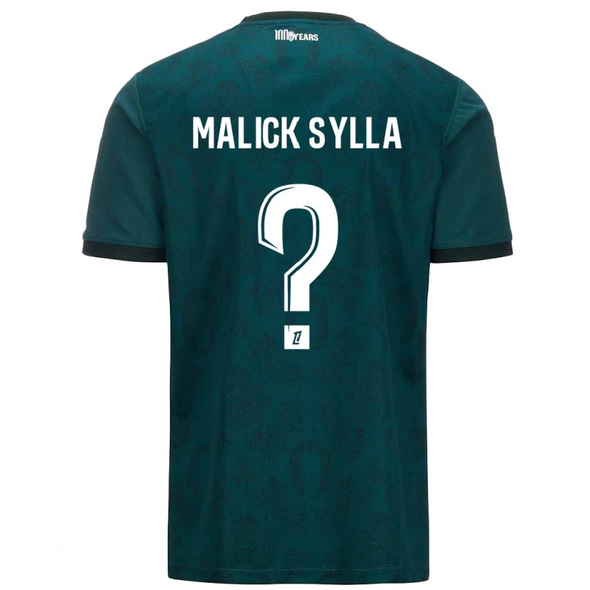 Danxen Børn Malick Sylla #0 Mørkegrøn Udebane Spillertrøjer 2024/25 Trøje T-Shirt