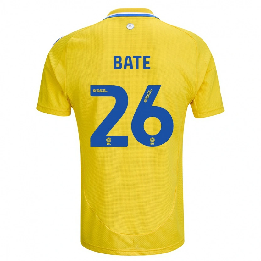 Danxen Børn Lewis Bate #26 Gul Blå Udebane Spillertrøjer 2024/25 Trøje T-Shirt