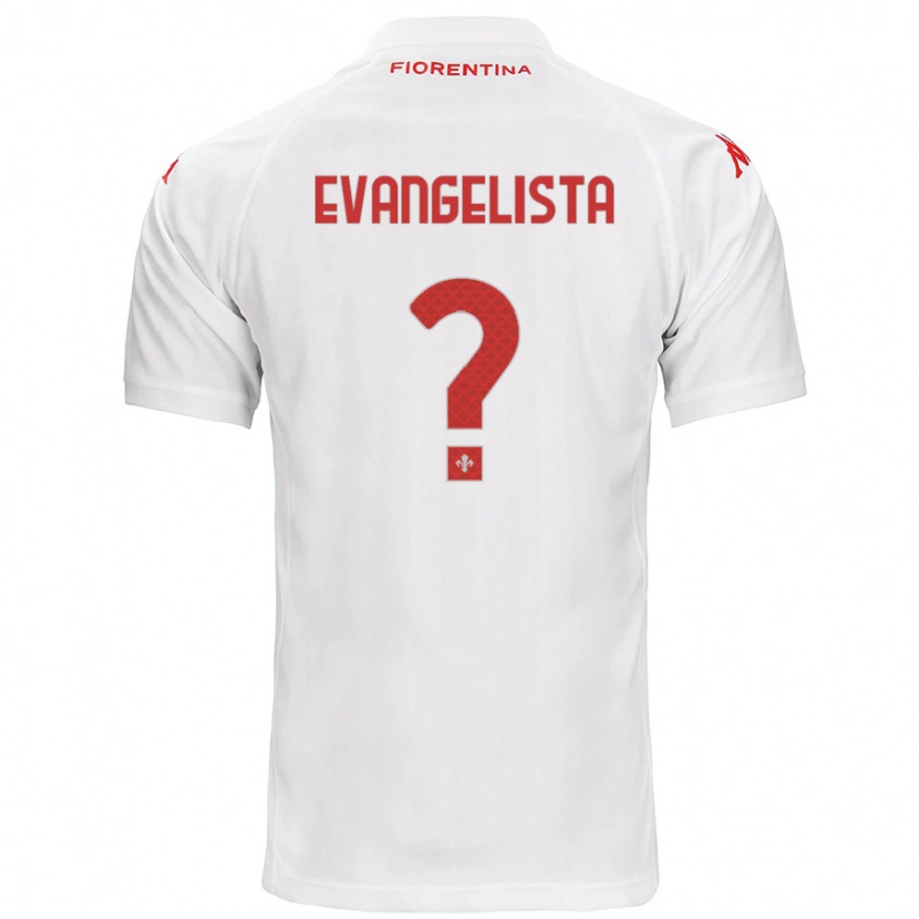 Danxen Børn Carlo Evangelista #0 Hvid Udebane Spillertrøjer 2024/25 Trøje T-Shirt