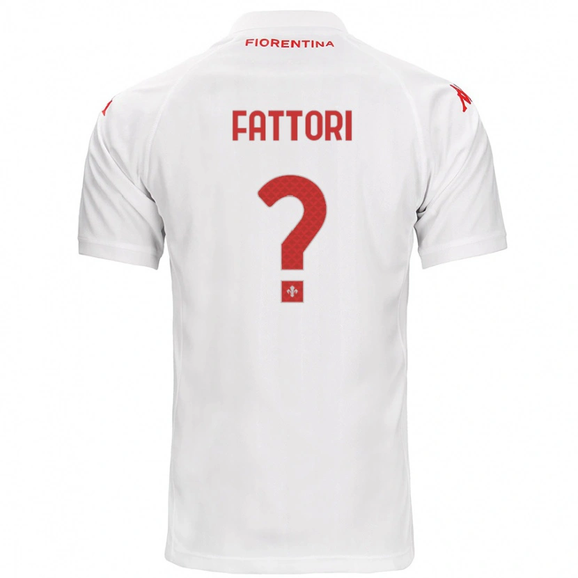 Danxen Børn Filippo Fattori #0 Hvid Udebane Spillertrøjer 2024/25 Trøje T-Shirt
