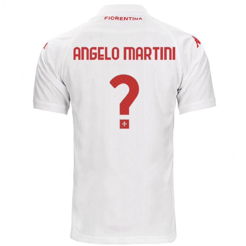 Danxen Børn Angelo Martini #0 Hvid Udebane Spillertrøjer 2024/25 Trøje T-Shirt