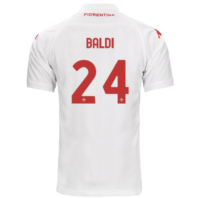 Danxen Børn Rachele Baldi #24 Hvid Udebane Spillertrøjer 2024/25 Trøje T-Shirt