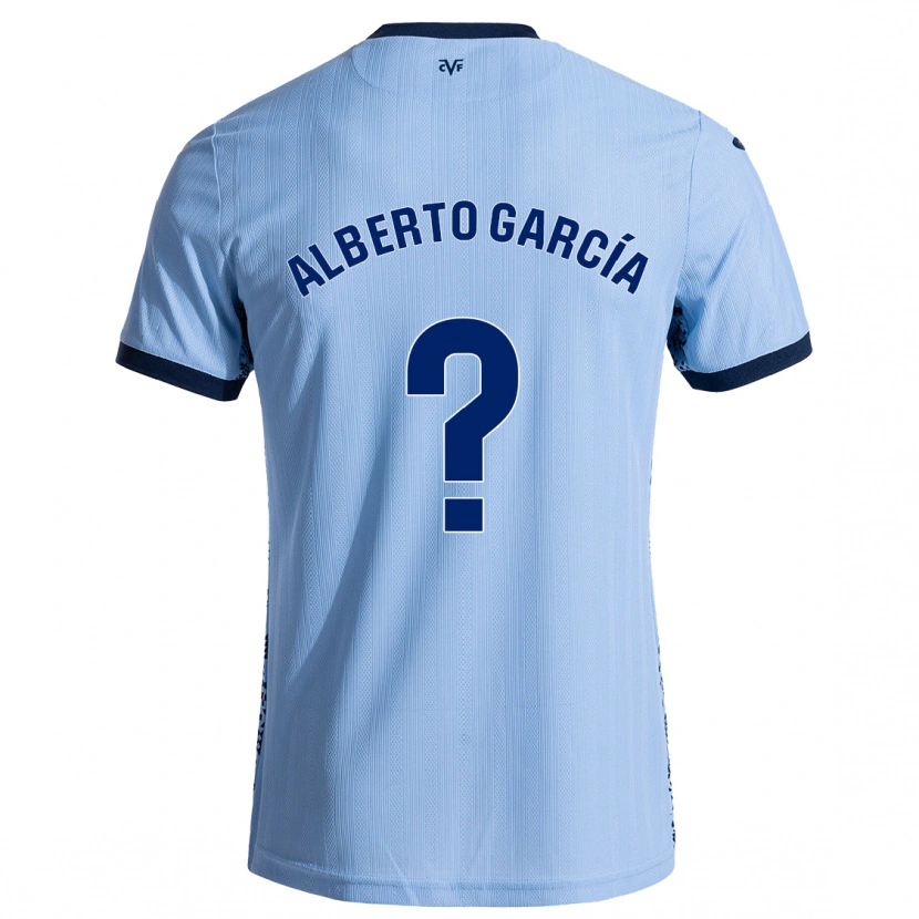 Danxen Børn Alberto García #0 Himmelblå Udebane Spillertrøjer 2024/25 Trøje T-Shirt